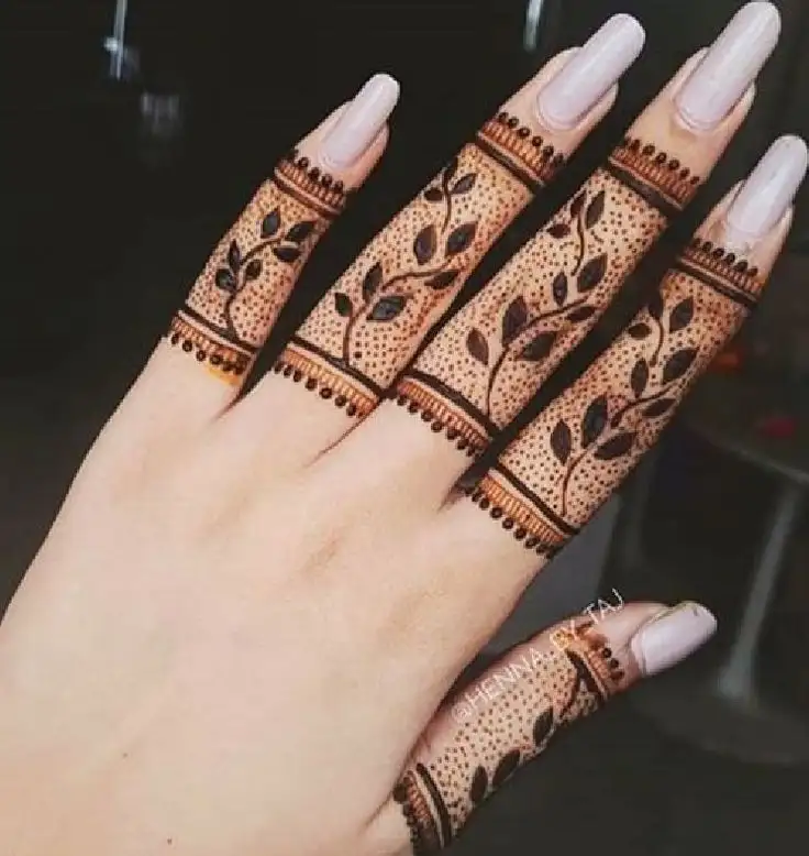 finger mehndi designs