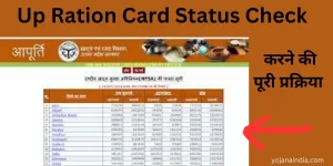 Up Ration Card Status Check